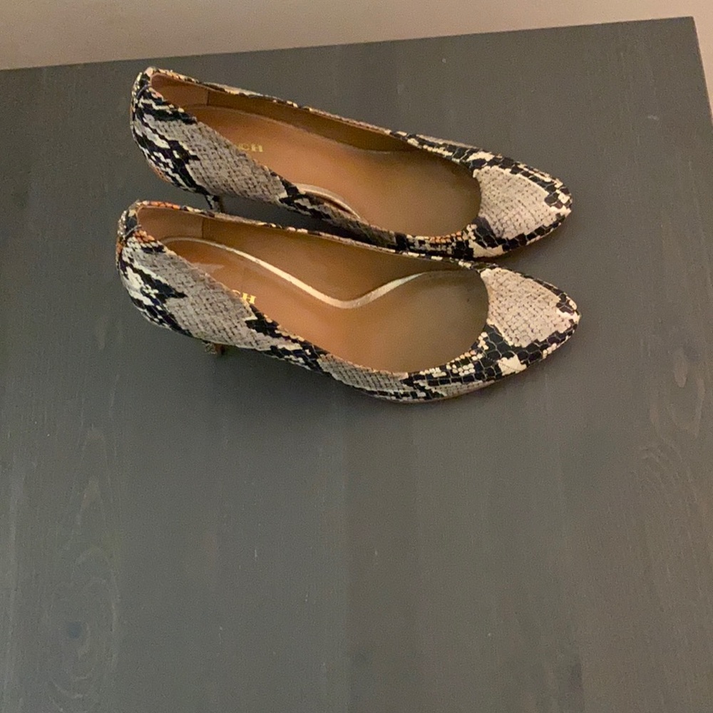 Snake skin heels.